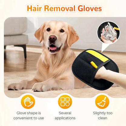 Multi-Functional Pet Grooming Gloves - Double-Sided Hair Removal & Massage Tool