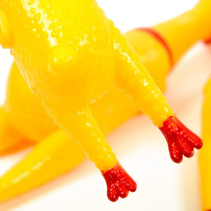 Funny Screaming Chicken Squeaky Toy - Interactive Stress-Relieving Toy for Dogs