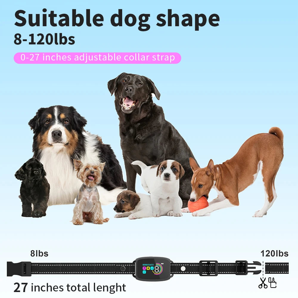 Smart Anti-Bark Training Collar with Vibration & Sound - Rechargeable