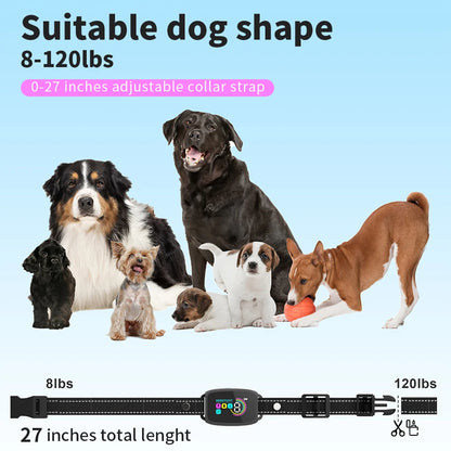 Smart Anti-Bark Training Collar with Vibration & Sound - Rechargeable