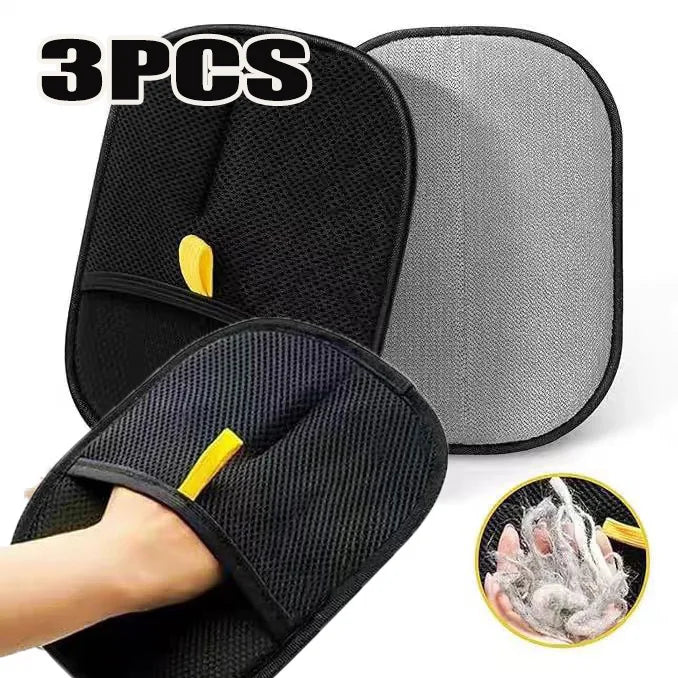 Multi-Functional Pet Grooming Gloves - Double-Sided Hair Removal & Massage Tool