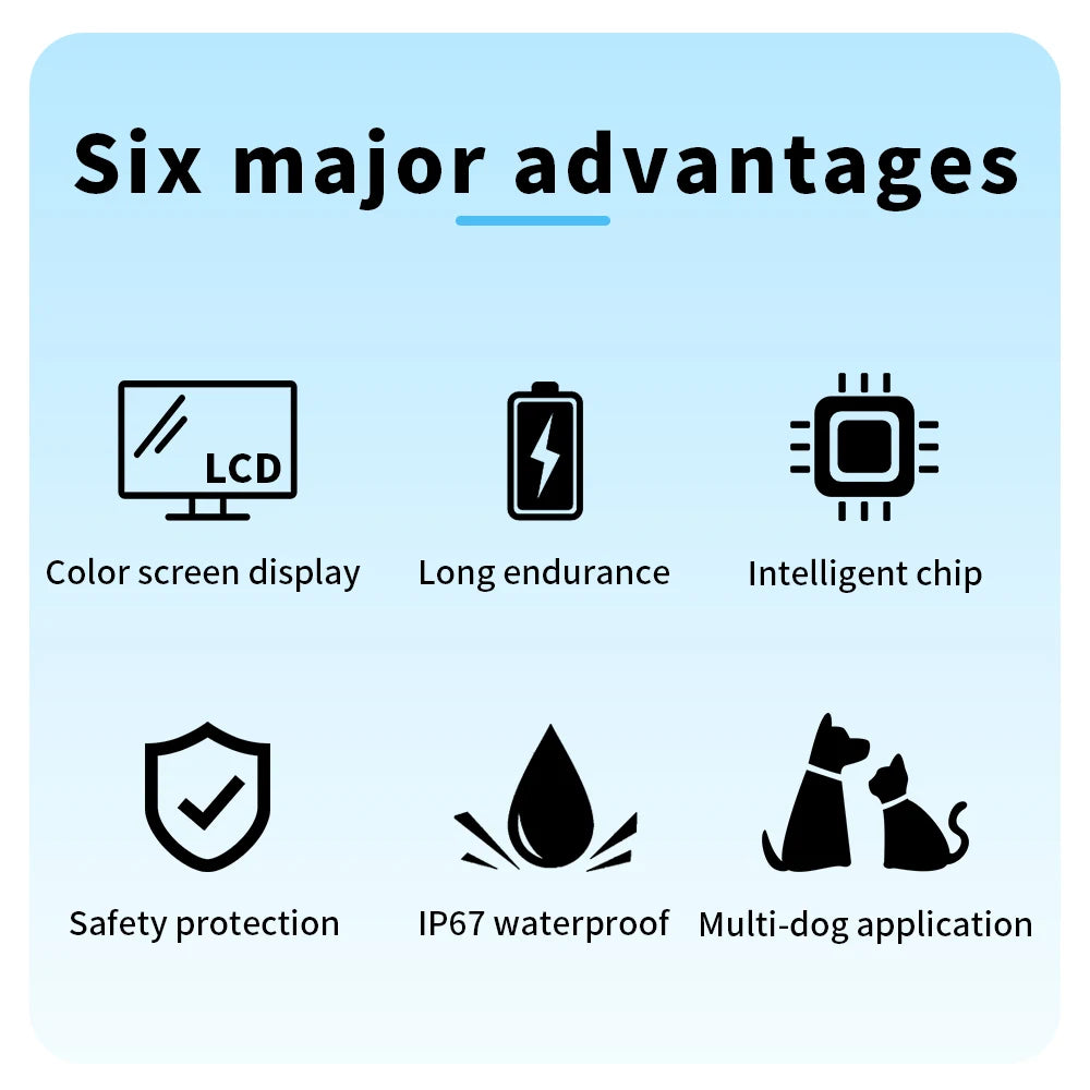 Smart Anti-Bark Training Collar with Vibration & Sound - Rechargeable