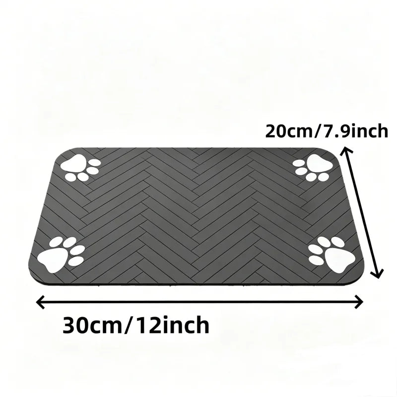 Premium Absorbent Pet Feeding Mat - Waterproof & Non-Slip Placemat