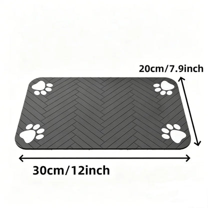 Premium Absorbent Pet Feeding Mat - Waterproof & Non-Slip Placemat