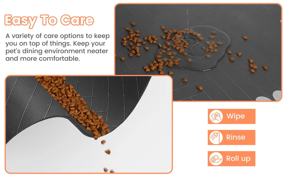 Premium Absorbent Pet Feeding Mat - Waterproof & Non-Slip Placemat
