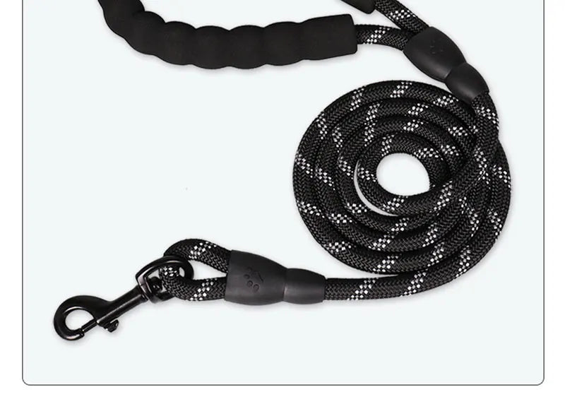 Heavy-Duty Rope Dog Leash with Comfort Handle - Multiple Colors & Lengths
