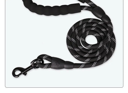 Heavy-Duty Rope Dog Leash with Comfort Handle - Multiple Colors & Lengths