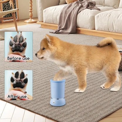 Pet Paw Washer With Charging cable USB Electric Paw Cleaner Automatic Dogs Foot Cleaning Machine For Dust Dirt Hair Removing