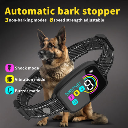 Smart Anti-Bark Training Collar with Vibration & Sound - Rechargeable