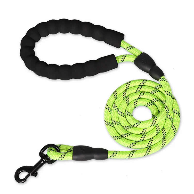 Heavy-Duty Rope Dog Leash with Comfort Handle - Multiple Colors & Lengths