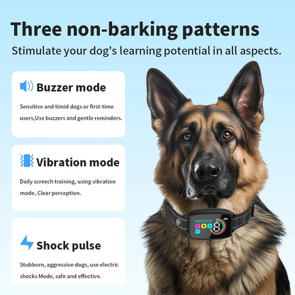 Smart Anti-Bark Training Collar with Vibration & Sound - Rechargeable