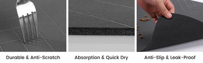 Premium Absorbent Pet Feeding Mat - Waterproof & Non-Slip Placemat