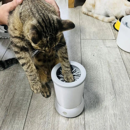 Pet Paw Washer With Charging cable USB Electric Paw Cleaner Automatic Dogs Foot Cleaning Machine For Dust Dirt Hair Removing