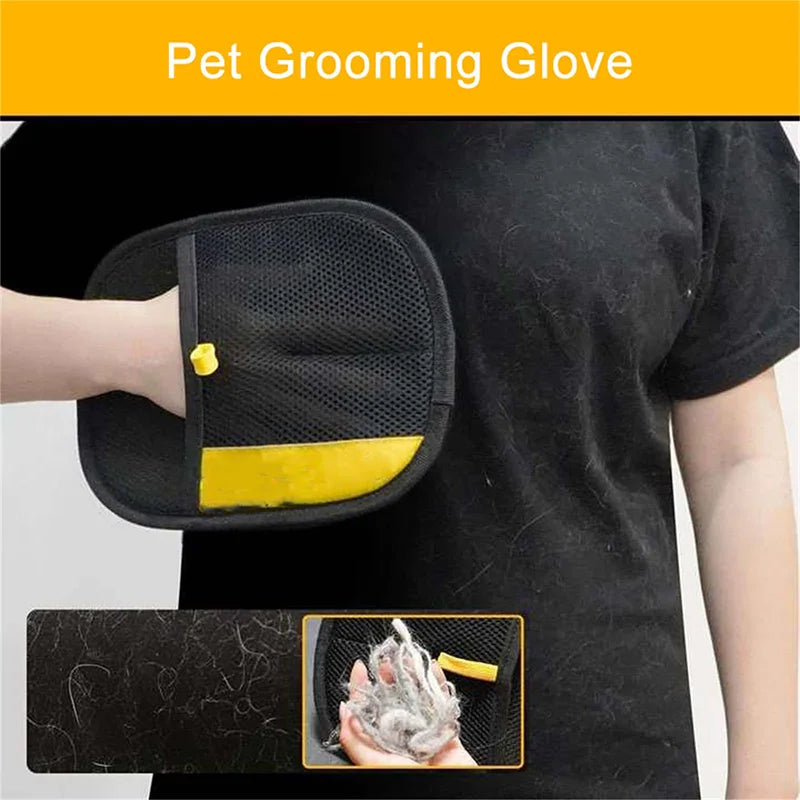 Multi-Functional Pet Grooming Gloves - Double-Sided Hair Removal & Massage Tool