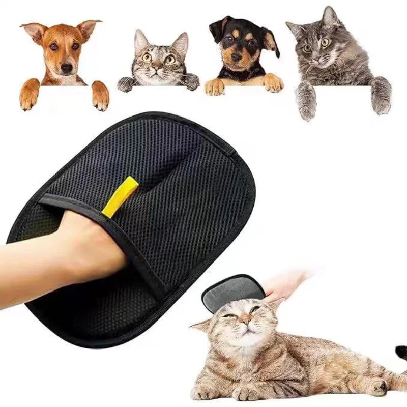 Multi-Functional Pet Grooming Gloves - Double-Sided Hair Removal & Massage Tool