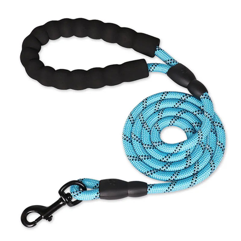Heavy-Duty Rope Dog Leash with Comfort Handle - Multiple Colors & Lengths