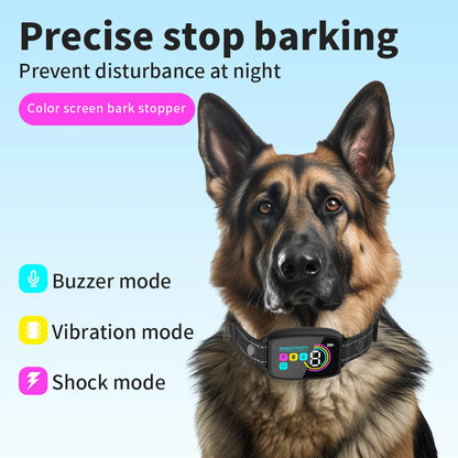 Smart Anti-Bark Training Collar with Vibration & Sound - Rechargeable