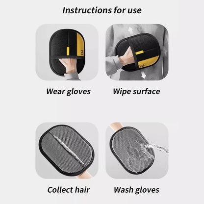 Multi-Functional Pet Grooming Gloves - Double-Sided Hair Removal & Massage Tool