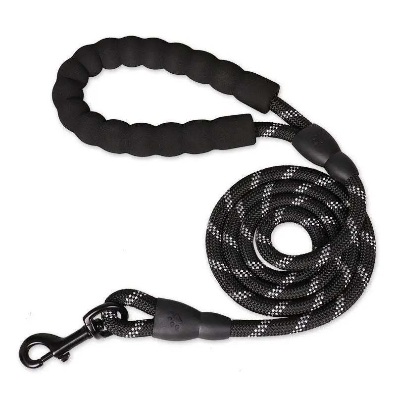 Heavy-Duty Rope Dog Leash with Comfort Handle - Multiple Colors & Lengths
