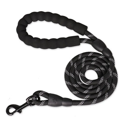 Heavy-Duty Rope Dog Leash with Comfort Handle - Multiple Colors & Lengths