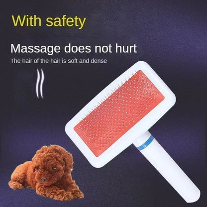 Professional Pet Grooming Brush - Stainless Steel Deshedding Tool for Dogs & Cats