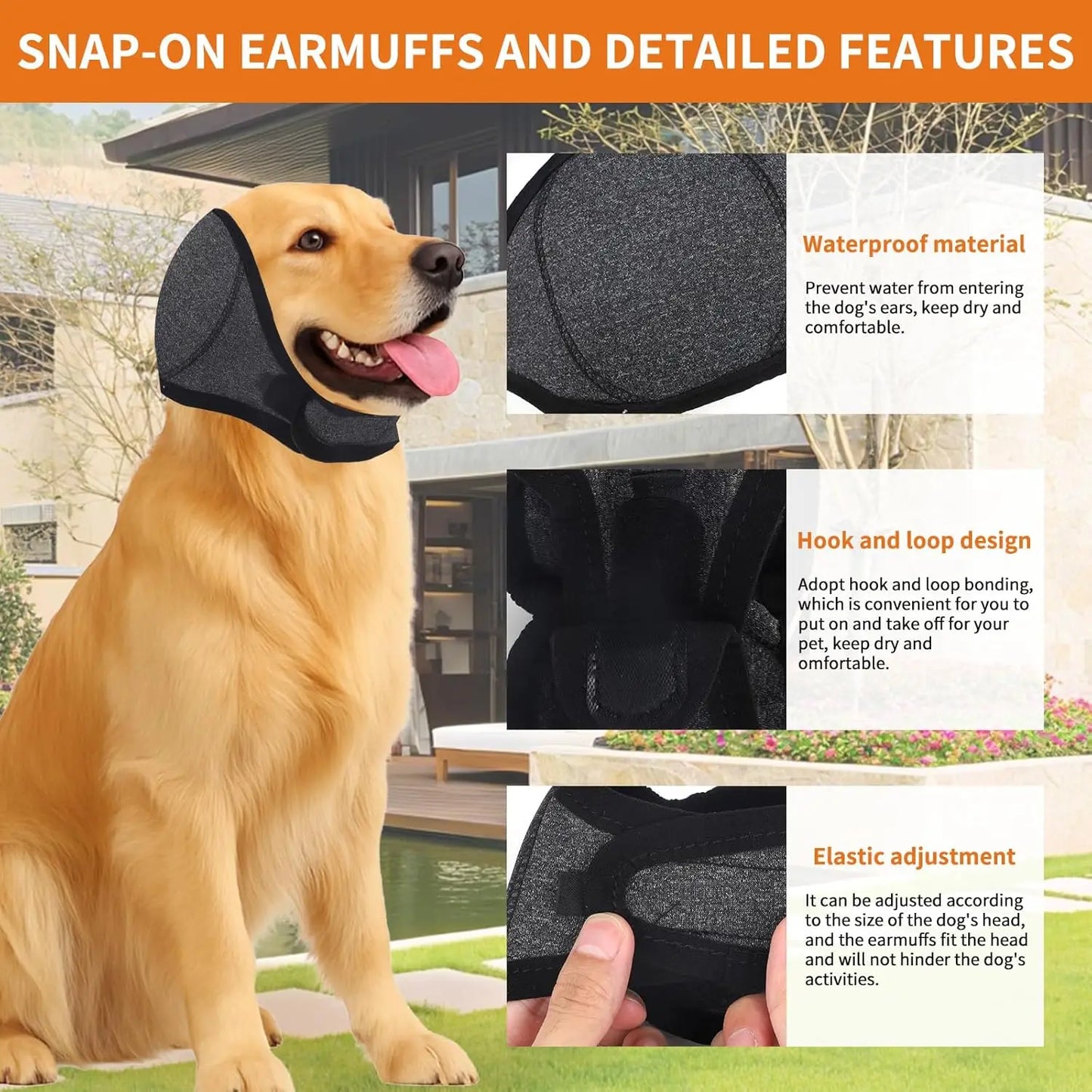 Calming Ear Muffs for Dogs - Noise-Canceling & Anxiety Relief Hoodie