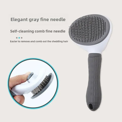 Professional Pet Grooming Brush - Stainless Steel Deshedding Tool for Dogs & Cats