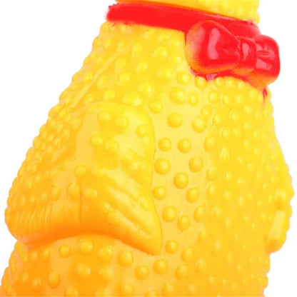 Funny Screaming Chicken Squeaky Toy - Interactive Stress-Relieving Toy for Dogs