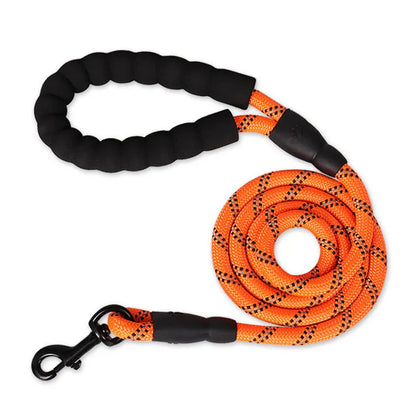 Heavy-Duty Rope Dog Leash with Comfort Handle - Multiple Colors & Lengths