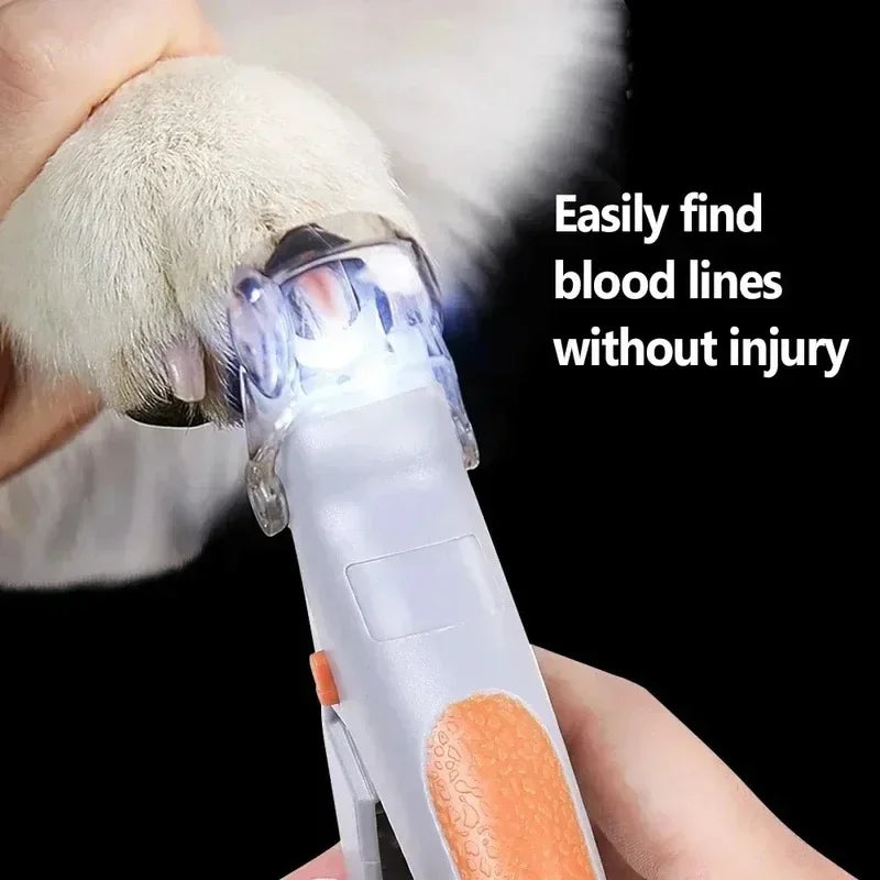 Professional LED Pet Nail Clipper - Safe & Easy Grooming Tool for Cats and Dogs