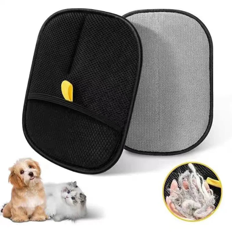 Multi-Functional Pet Grooming Gloves - Double-Sided Hair Removal & Massage Tool