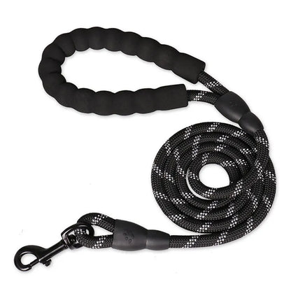 Heavy-Duty Rope Dog Leash with Comfort Handle - Multiple Colors & Lengths
