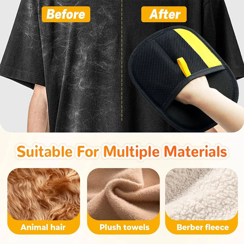 Multi-Functional Pet Grooming Gloves - Double-Sided Hair Removal & Massage Tool