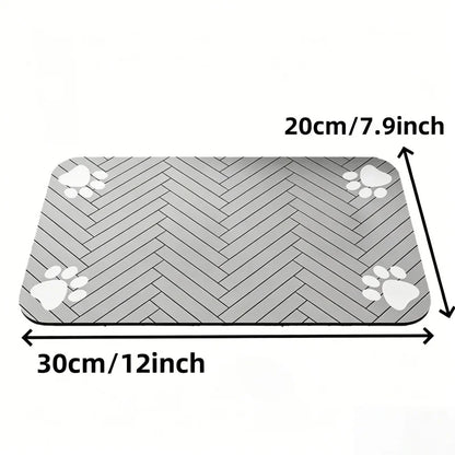 Premium Absorbent Pet Feeding Mat - Waterproof & Non-Slip Placemat