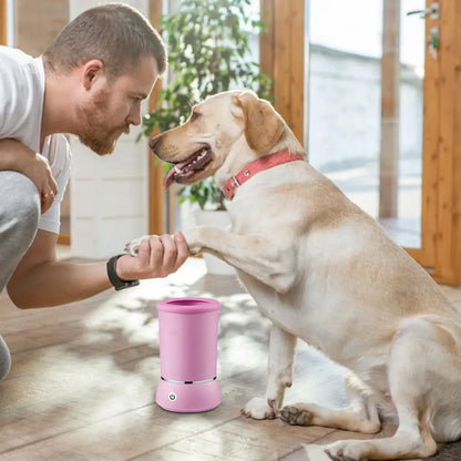 Pet Paw Washer With Charging cable USB Electric Paw Cleaner Automatic Dogs Foot Cleaning Machine For Dust Dirt Hair Removing