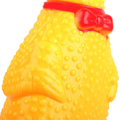 Funny Screaming Chicken Squeaky Toy - Interactive Stress-Relieving Toy for Dogs